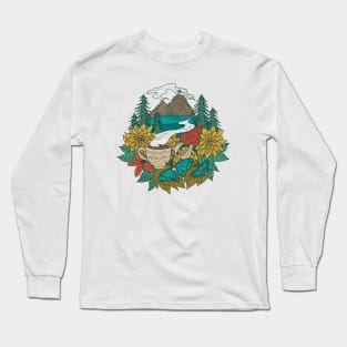 Pacific Northwest Coffee and Nature Long Sleeve T-Shirt